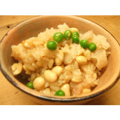 料亭 即今風　大豆と貝柱のご飯